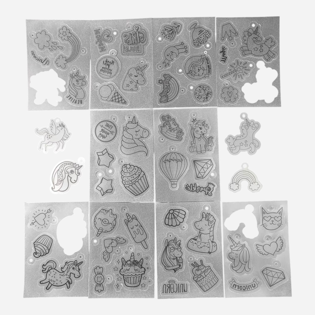 OVJ Ready-Cut Shrink Film Unicorn Set x 10