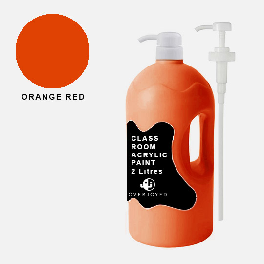 OVJ Classroom Acrylic Paint 2000ml Orange Red