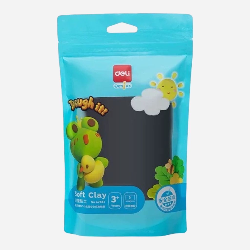 DELI Air Dry Soft Clay 100g Black
