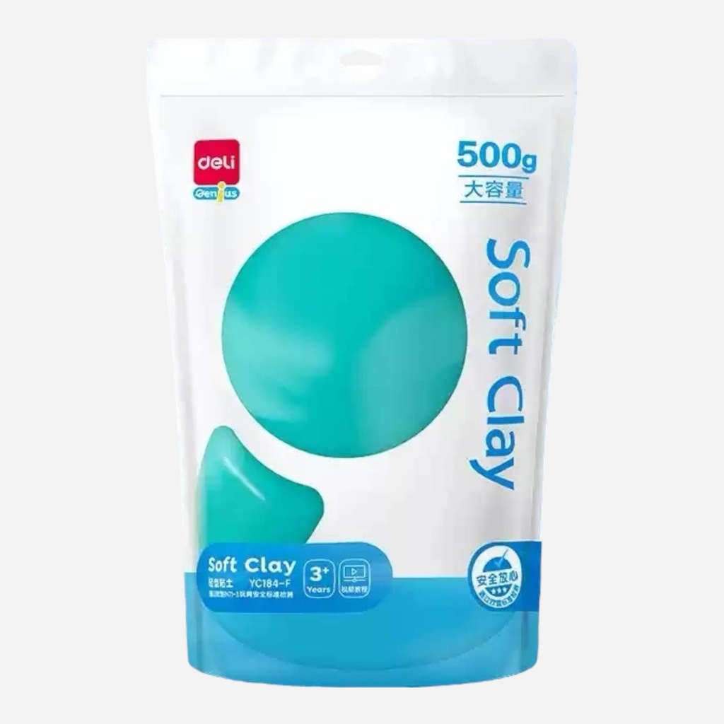 DELI Air Dry Soft Clay 500g Green