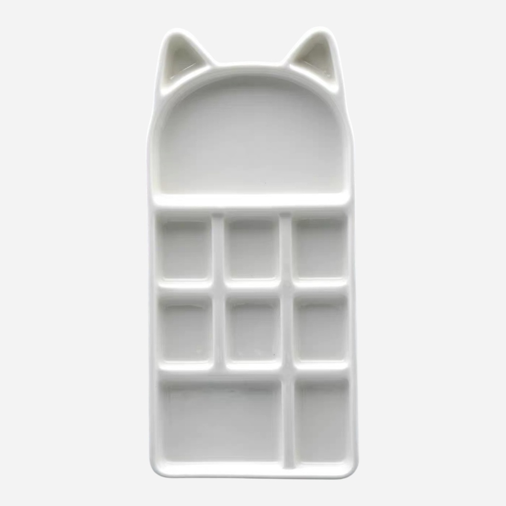 OVJ Porcelain Cat Palette 9cm x 18cm