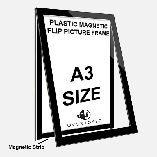 OVJ Acrylic Magnetic Flip Picture Frame A3 Gold