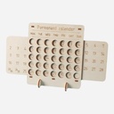 OVJ Craft Wood Perpectual Calendar 12cm x 19cm