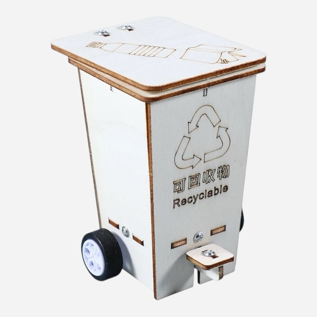 OVJ Craft Wood Recycling Bin