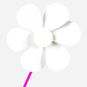 OVJ Paper Windmill 20cm Chamomile