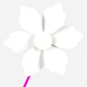 OVJ Paper Windmill 20cm Leaves