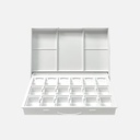 SHINHAN Watercolor Empty Palette Box For 12 1/2 Pans (Pans Not Included)