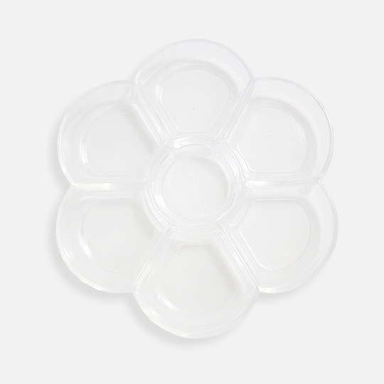 OVJ Clear Plastic Flower Palette 8-Well