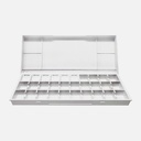SHINHAN Watercolor Empty Palette Box For 24 1/2 Pans (Pans Not Included)