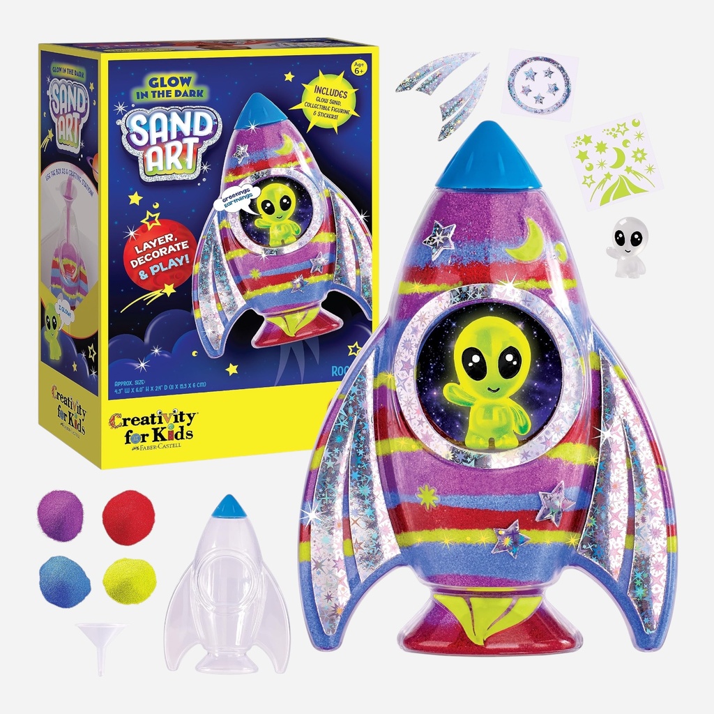 FABER-CASTELL Creativity For Kids Glow-In-The-Dark Sand Art