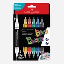 FABER-CASTELL Shake & Paint Acrylic Marker Set x 6