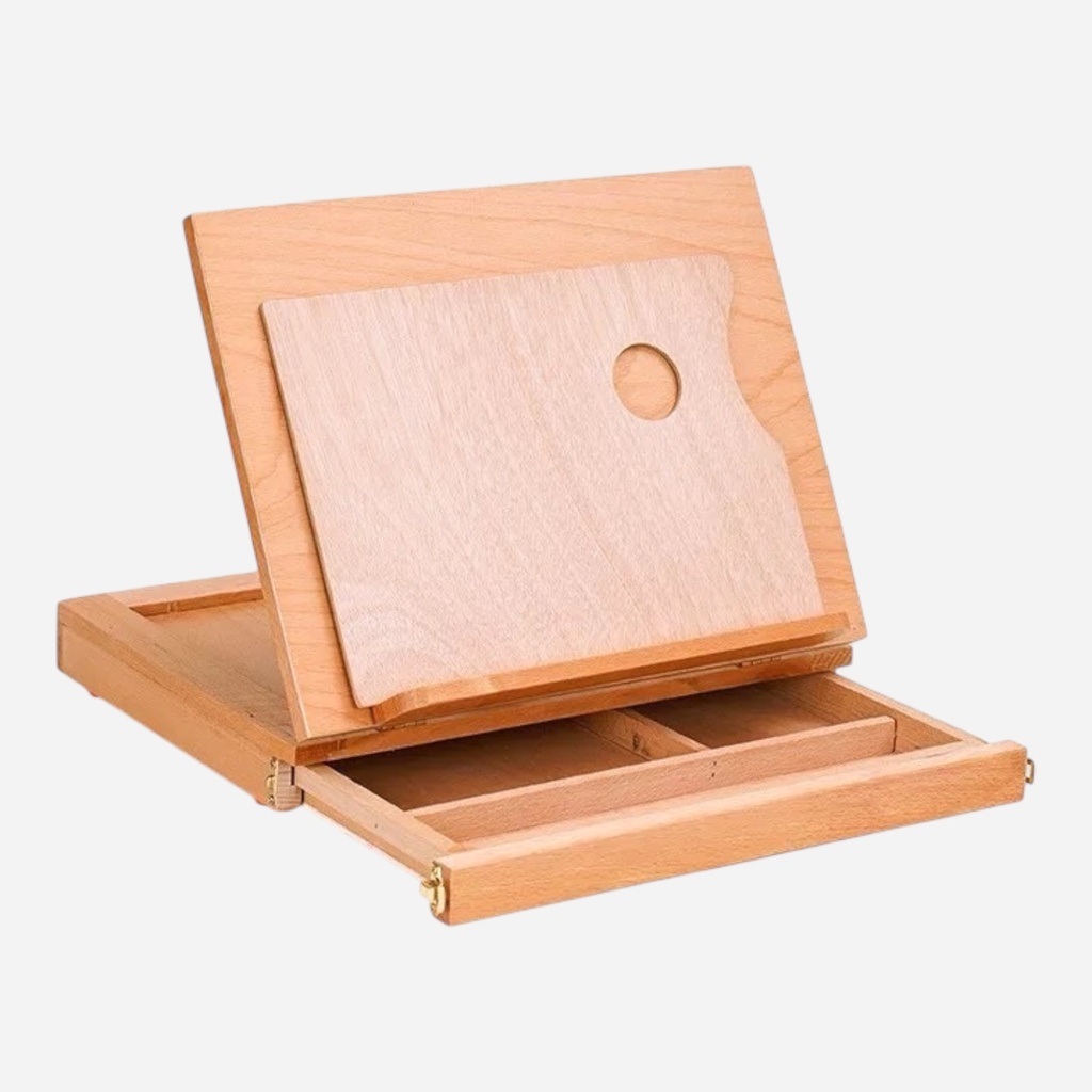 OVJ Beechwood Box Easel A4