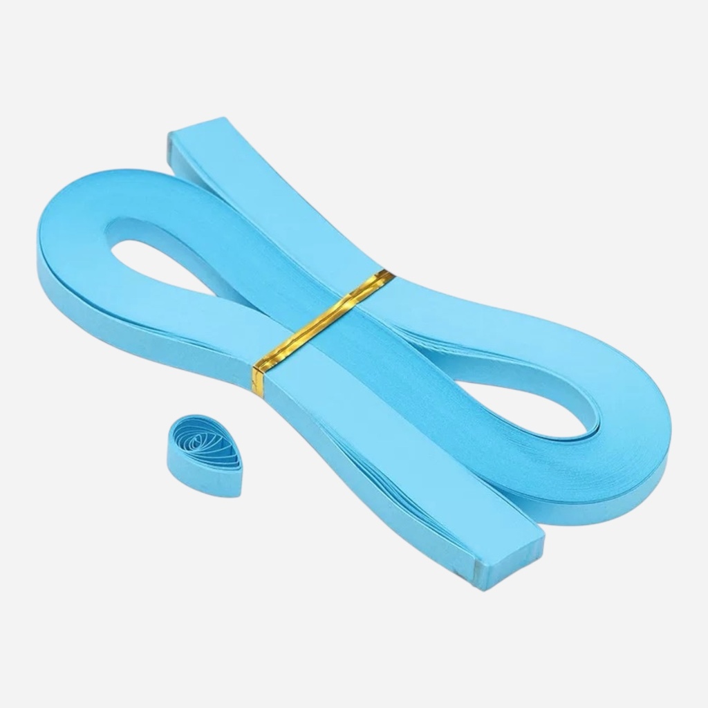 OVJ Quilling Paper 120gsm 20mm x 54cm x 120 Lake Blue