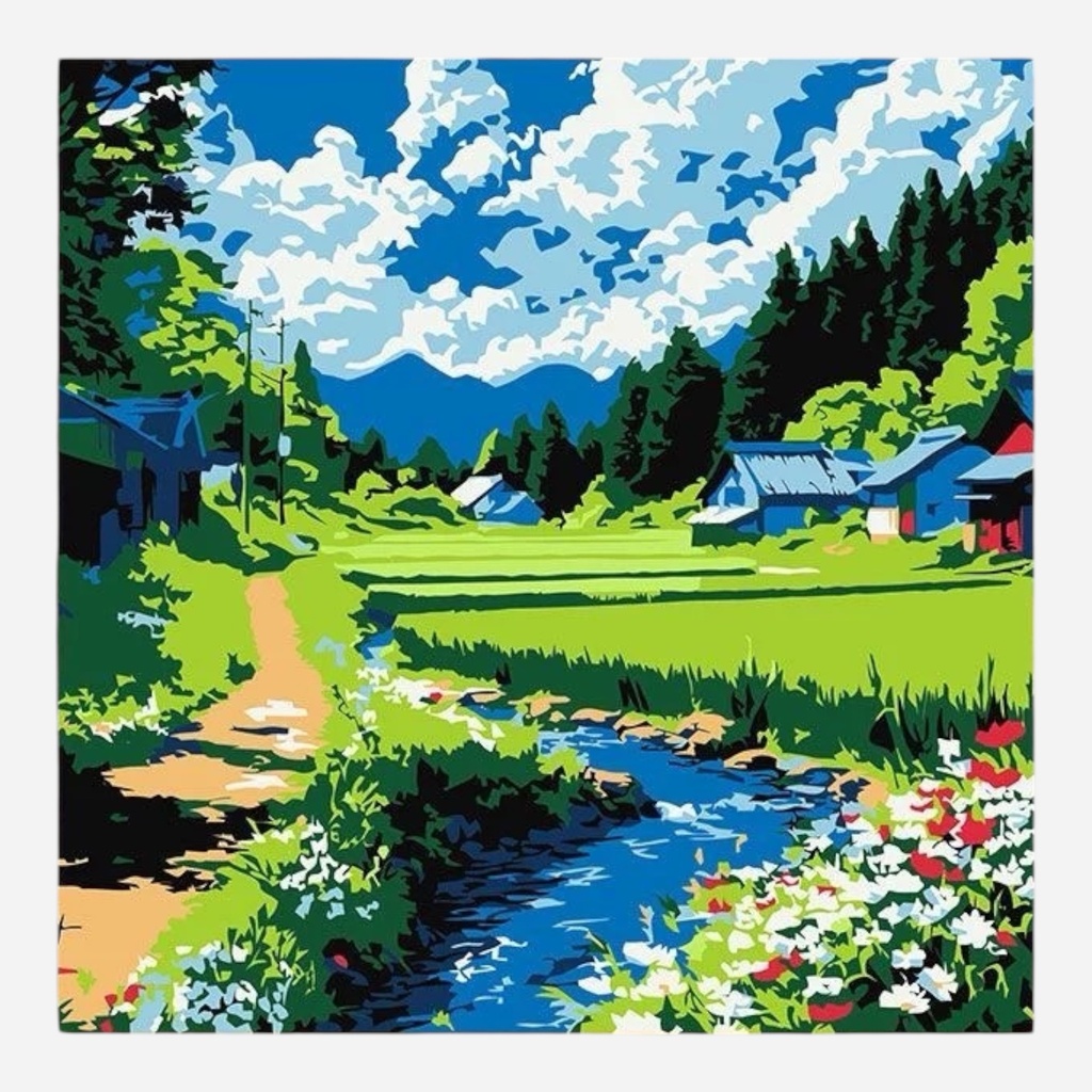 OVJ Paint By Numbers Kit 20cm x 20cm Mind Of The Mountains