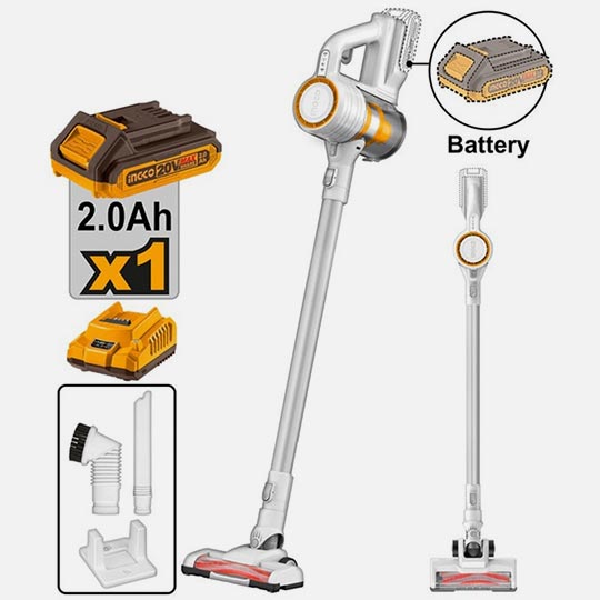 INGCO Cordless Vacuum Cleaner Set