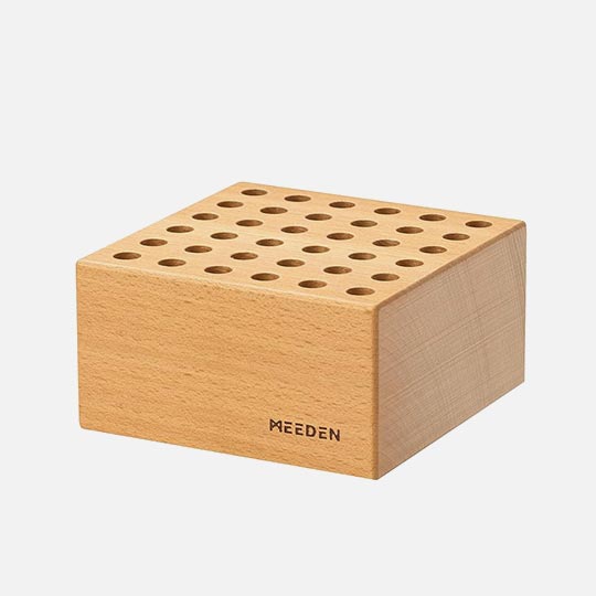 MEEDEN Beechwood Brush Holder 36-Hole