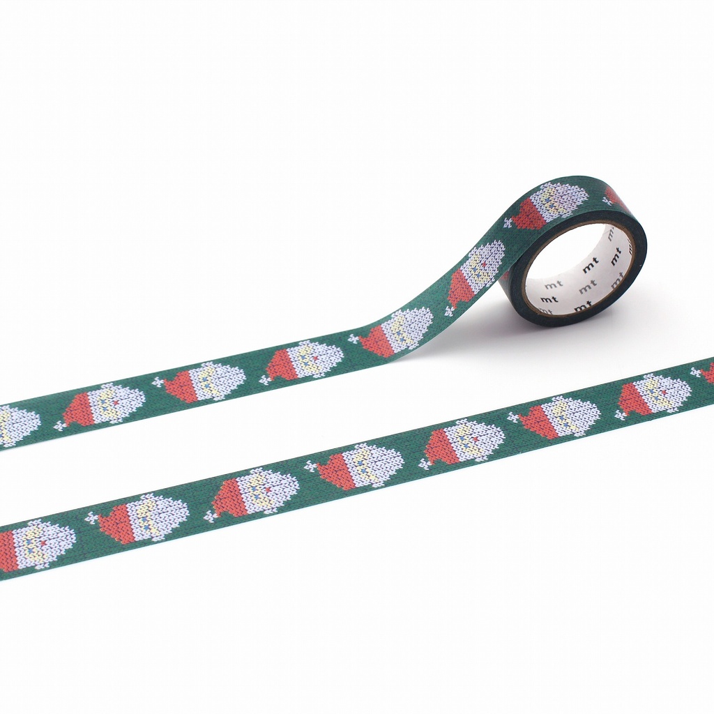 MT Washi Tape 15mm x 5m Christmas Knitting Santa