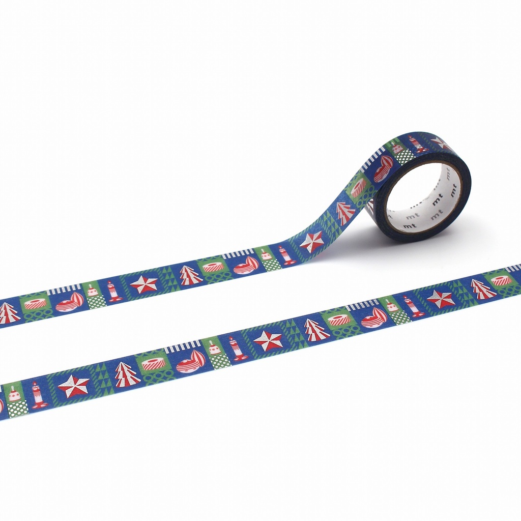 MT Washi Tape 15mm x 5m Christmas Geometry
