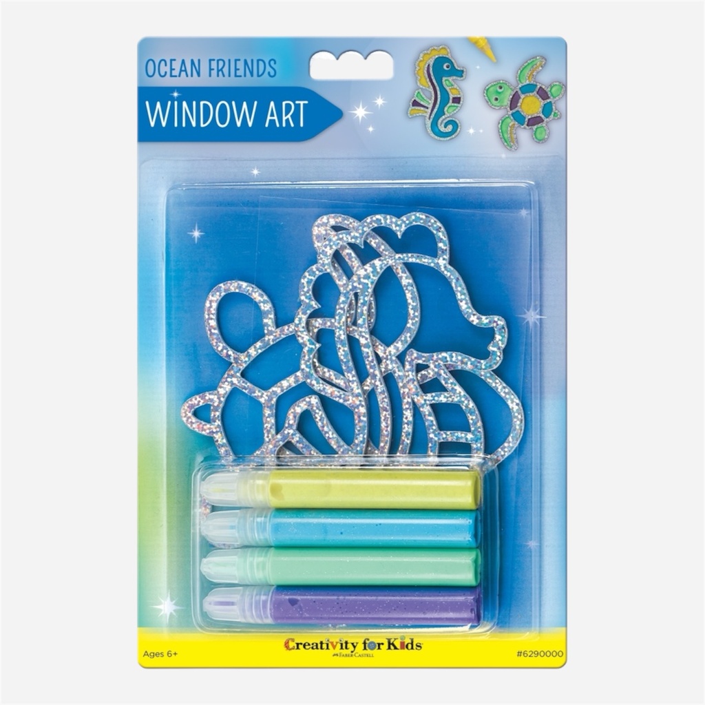 FABER-CASTELL Creativity For Kids Window Art Ocean Friends