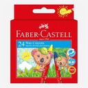 FABER-CASTELL Wax Crayon Set x 24