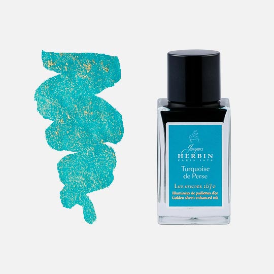 JACQUES HERBIN 1670 Anniversary Ink 15ml Turquoise De Perse