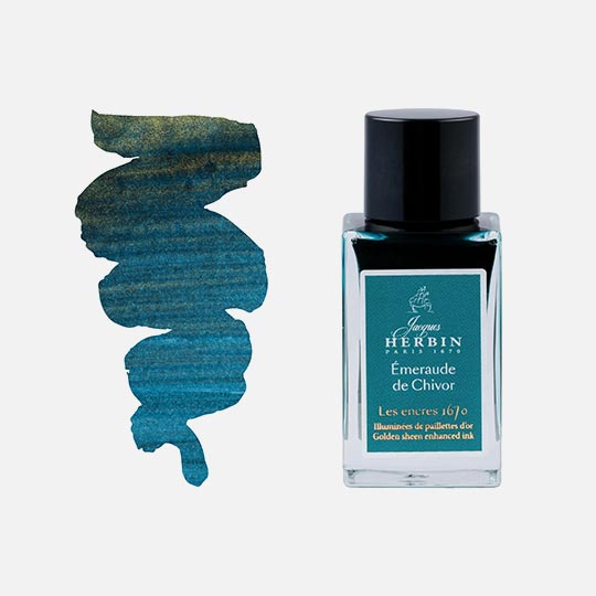 JACQUES HERBIN 1670 Anniversary Ink 15ml Emerald Of Chivor