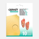CERNIT Metal Foil 8cm x 8cm x 10 Gold