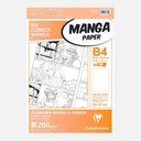 CLAIREFONTAINE Plances Layout Manga Paper 200gsm Basic Frame B4 x 40