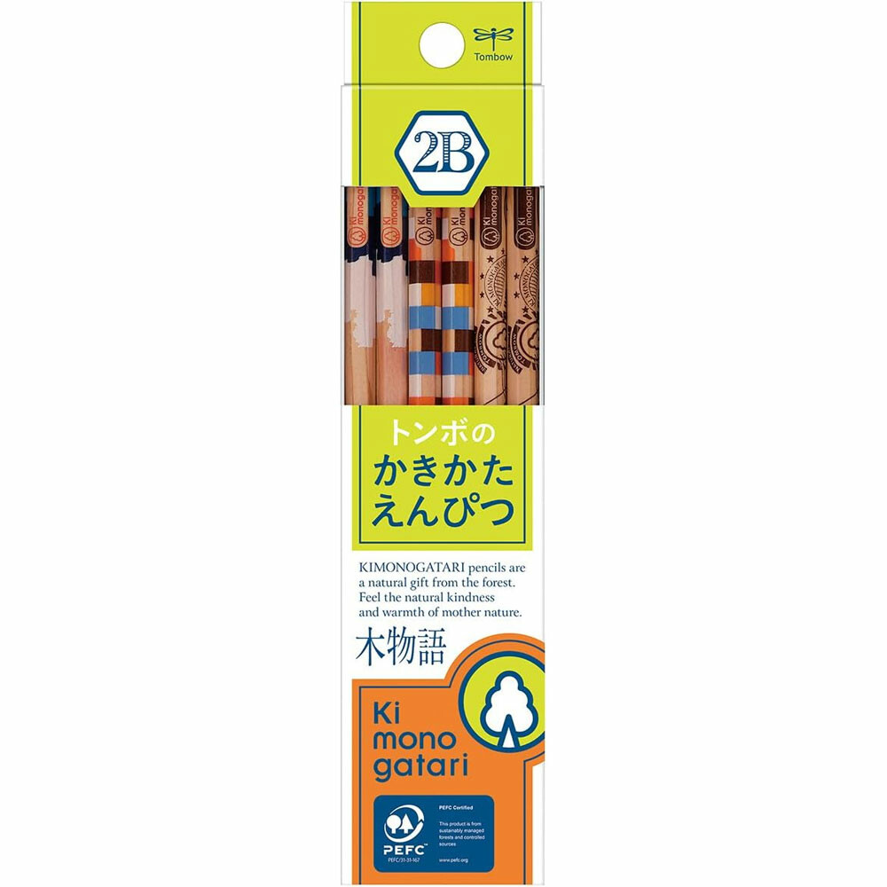 TOMBOW Ki Mono Gatari Graphite Pencil 2B x 12