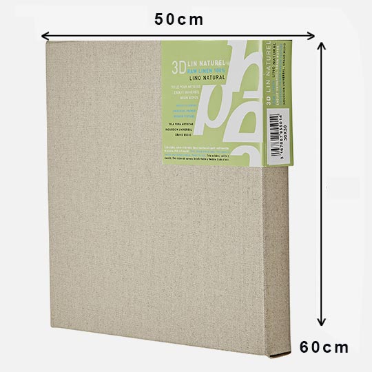 PEBEO 3D Raw Linen Canvas 330gsm 3cm x 50cm x 60cm