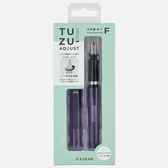 SAILOR Tuzu Adjust Purple Fountain Pen Fine Nib