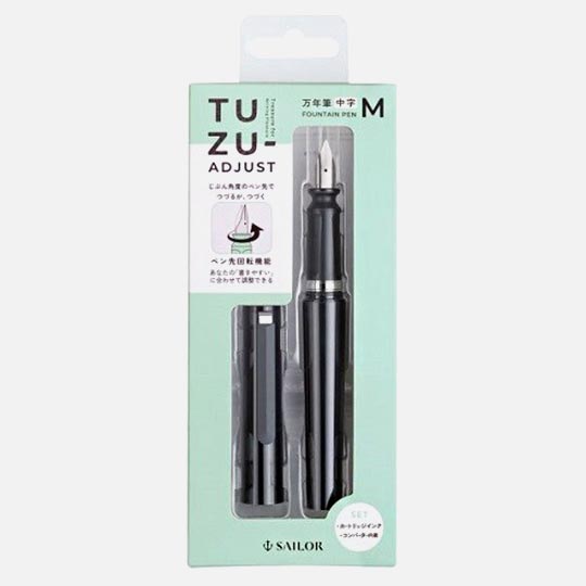 SAILOR Tuzu Adjust Black Fountain Pen Medium Nib