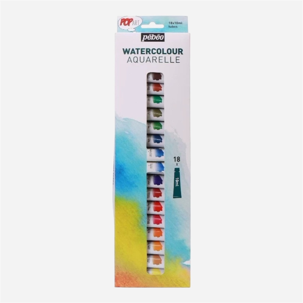 PEBEO Pop Art Watercolor 10ml Set x 18