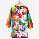 OVJ PVC Apron With Long  Sleeve Finger Print 140cm - 160cm