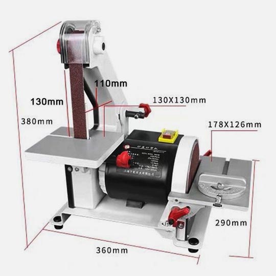 OVJ Belt Disc Sander 300W