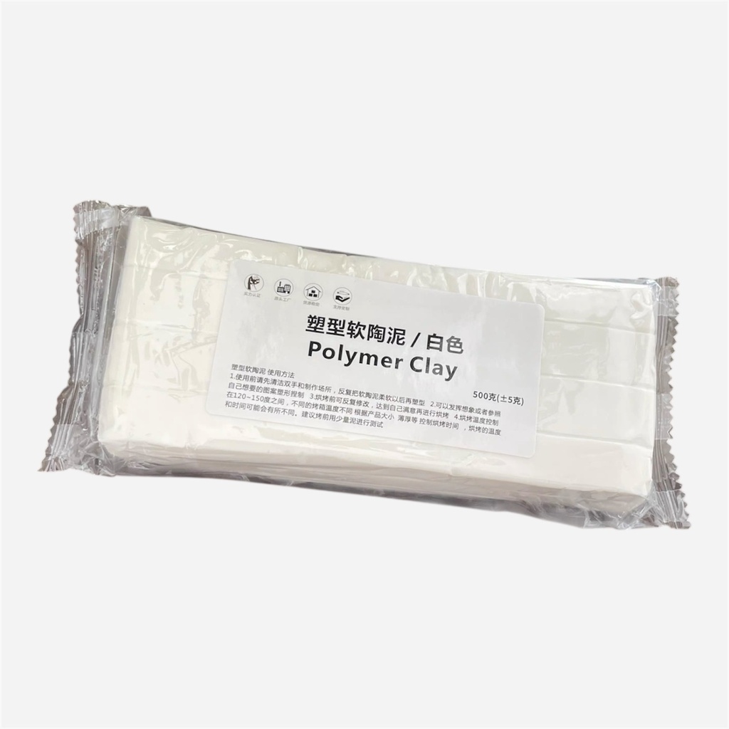 OVJ Oven Bake Clay 500g White