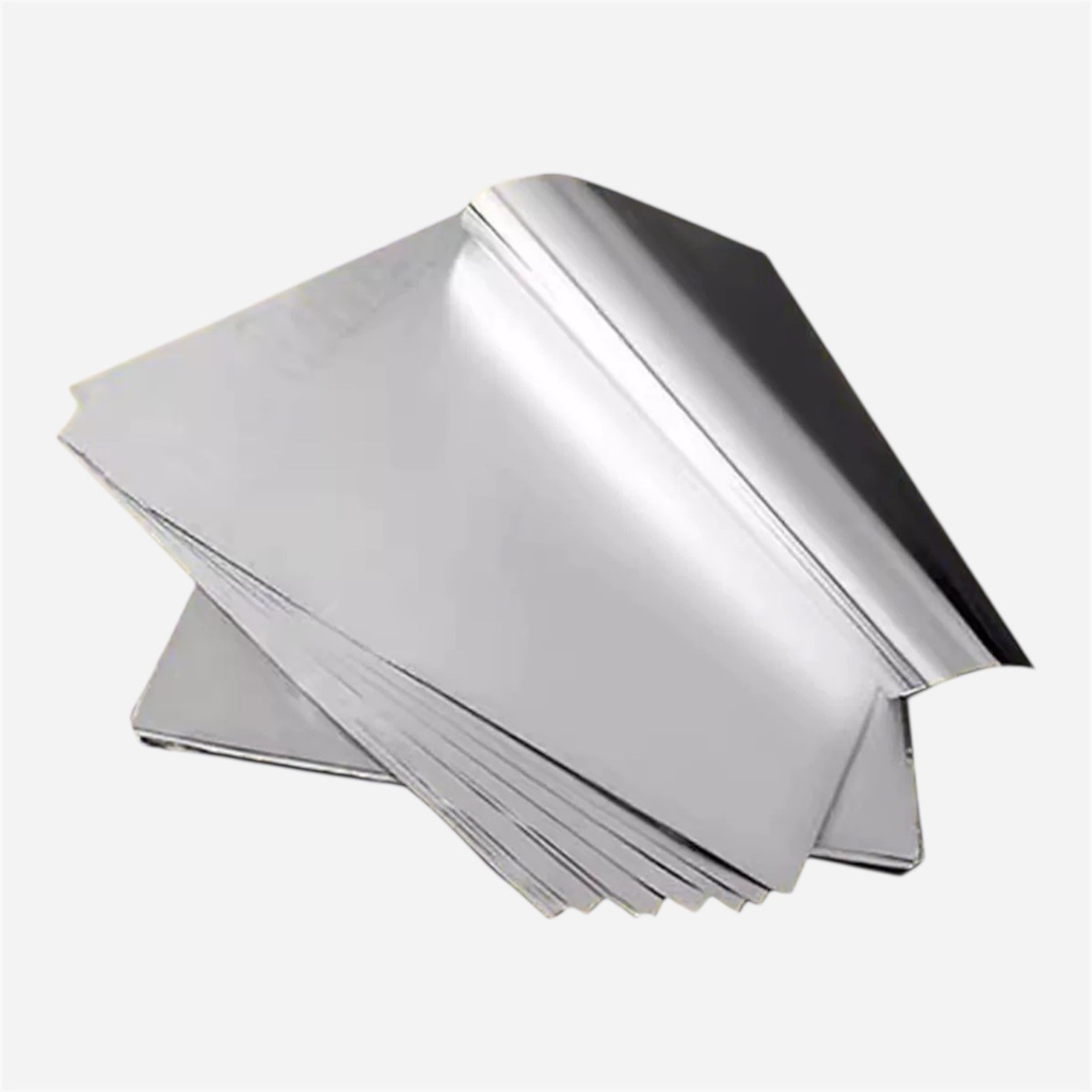 OVJ Aluminium Foil Sheet 30cm x 30cm x 100 (Save Time From Cutting)