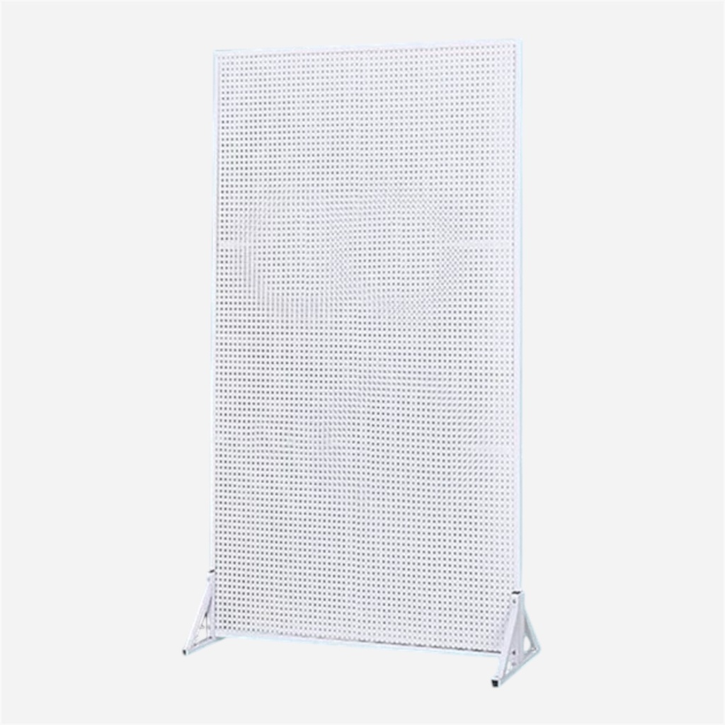 OVJ Metal Pegboard 40cm x 100cm x 180cm White