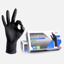 OVJ Black Nitrile Disposable Gloves S x 100