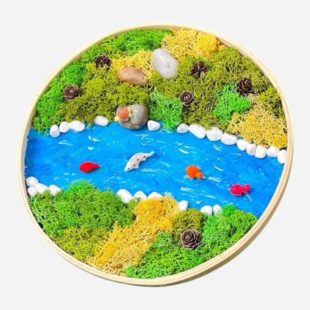 OVJ Diorama Bamboo Tray 22cm Kit - Gentle Stream