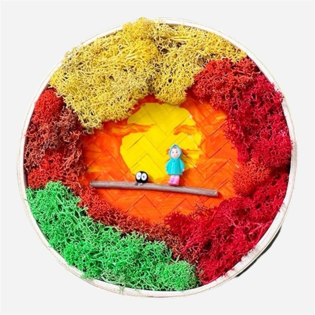 OVJ Bamboo Tray Nature Scene 22cm Kit - Sunset Dream