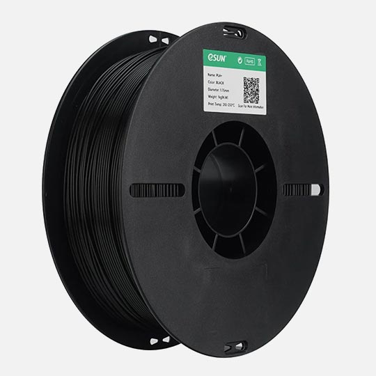 OVJ PLA Lightweight Filament With Spool 1.75mm 1000g Black