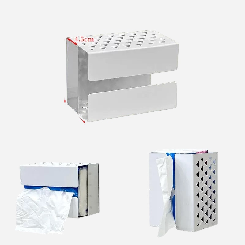OVJ Pegboard Magnetic Tissue Box Metal Holder