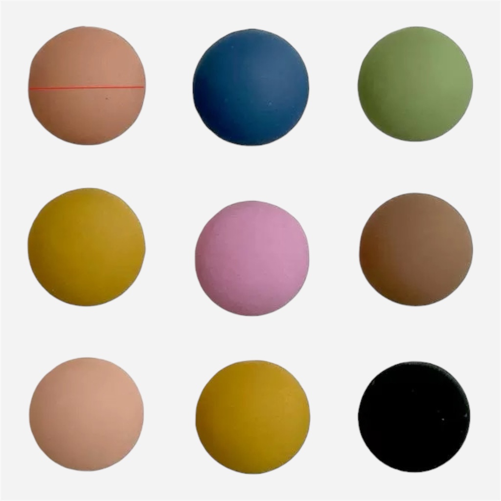 OVJ Pegboard Magnetic Button 18mm Morandi Set x 9