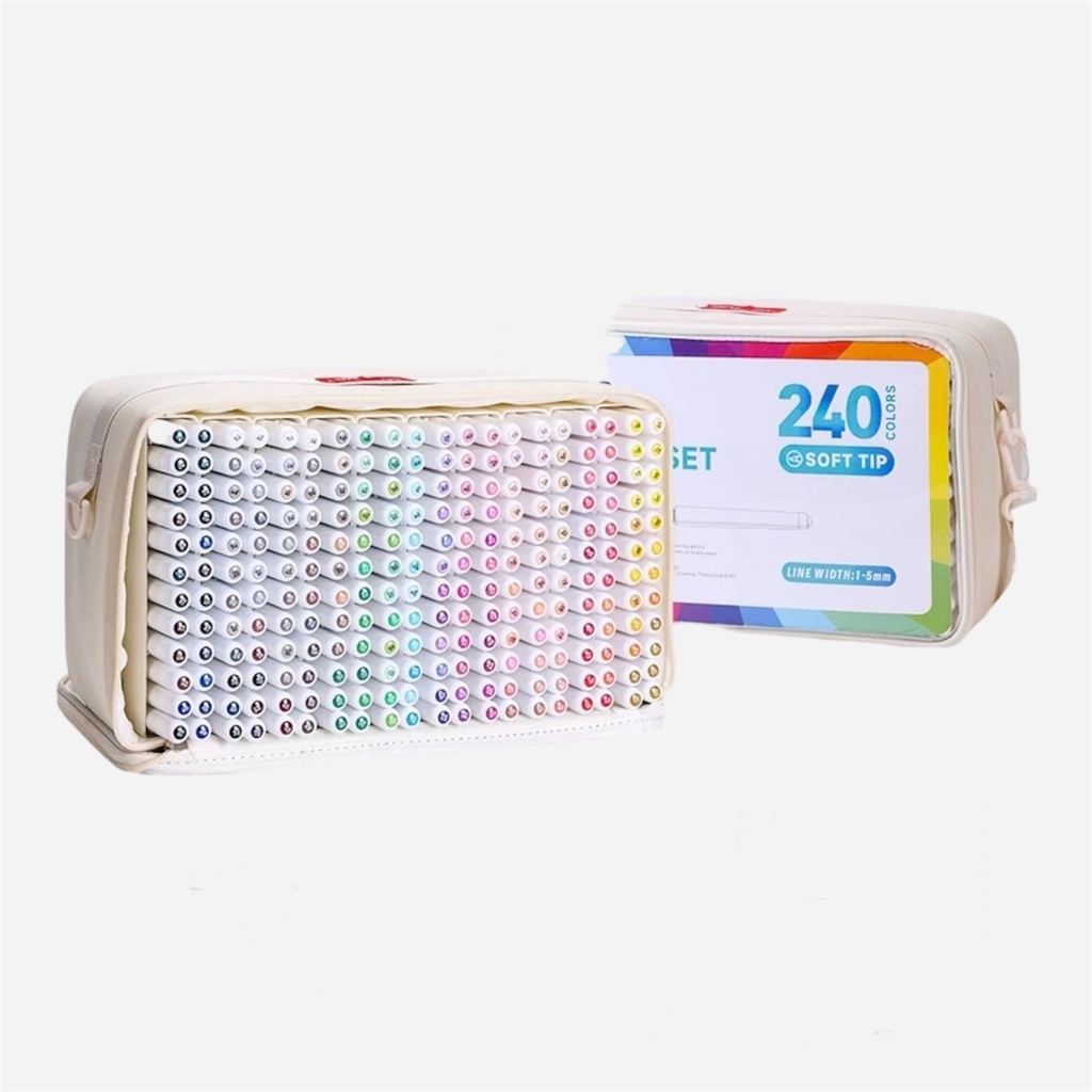 LANGUO Acrylic Brush Marker Set x 240