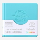 LANGUO Mini Watercolor Paper Book 230gsm Cold Press 8cm x 8cm x 50 Turquoise