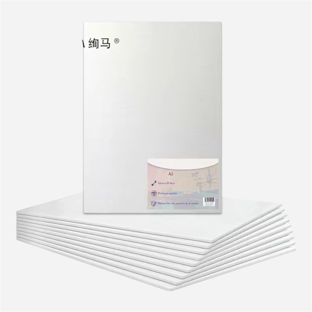 MEEDEN Basic Stretched Canvas 280gsm 3/4" x 10" x 12" (8-Piece)