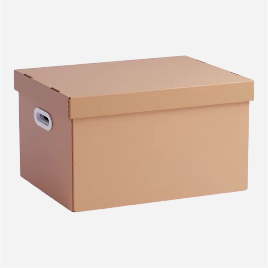 OVJ Kraft Cardboard Storage Box 26cm x 32cm x 48cm