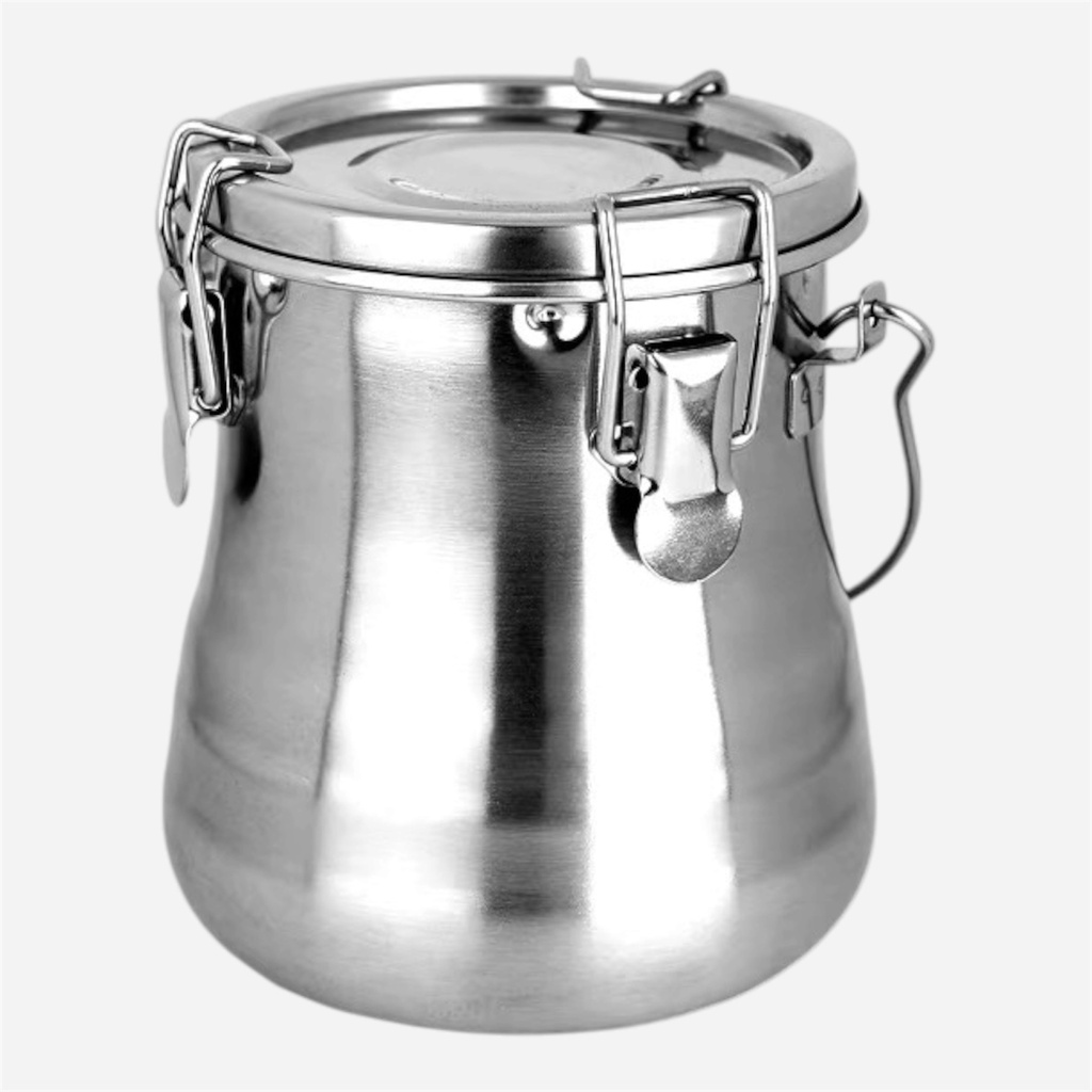 MEEDEN Airtight Stainless Steel Canister 9cm x 10cm