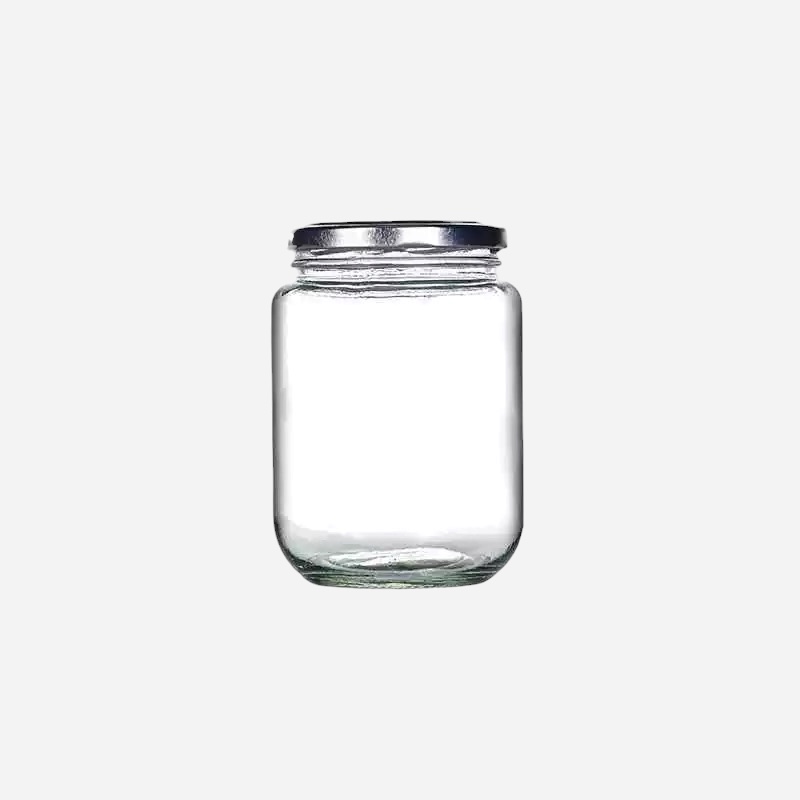 OVJ Glass Bottle With Silver Metal Cap 100ml